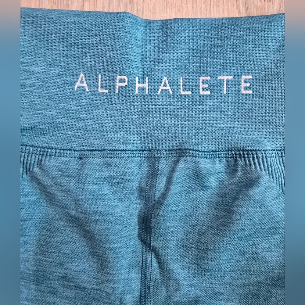 Alphalete Womens Size Small Blue Seamless Halo Leggings High Performance NWOT - Picture 5 of 8